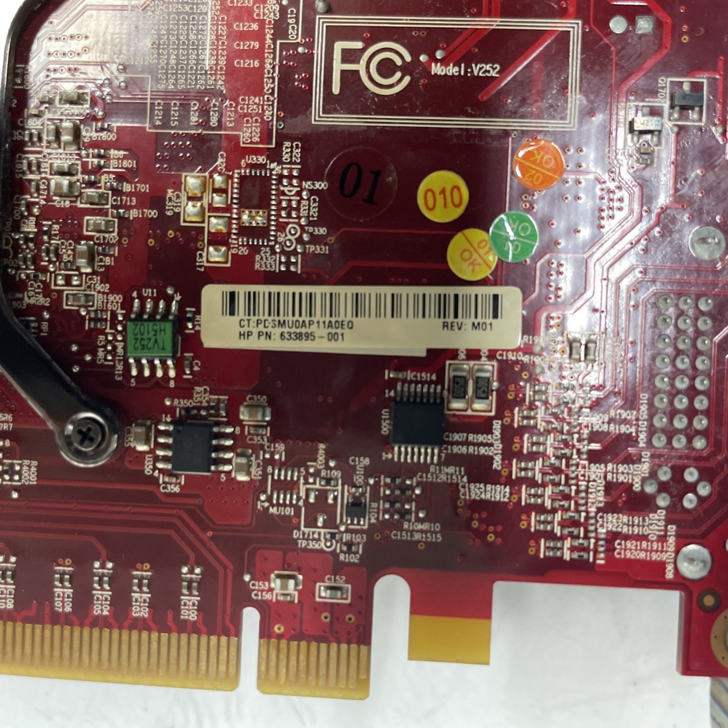 AMD RADEON HP 6850 Graphics 1GB PCI-E Dual  Displayport   633895-001+