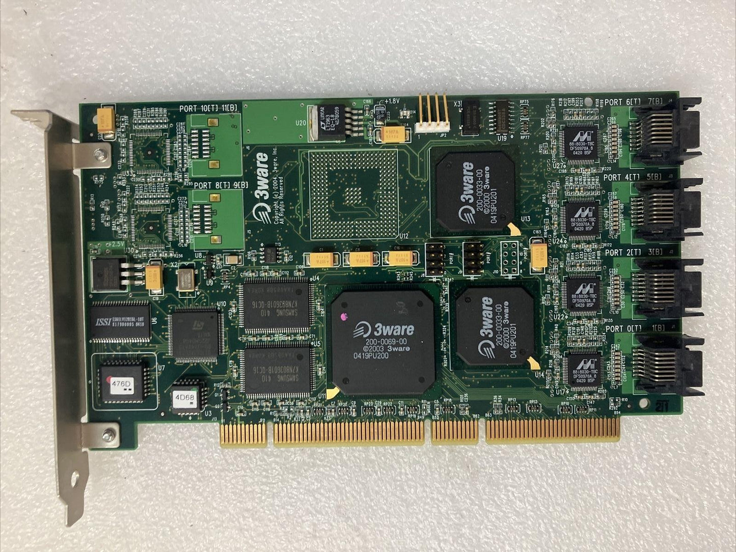 3Ware 8506-8 PCI SATA Escalade Controller 8-port Raid Card ~