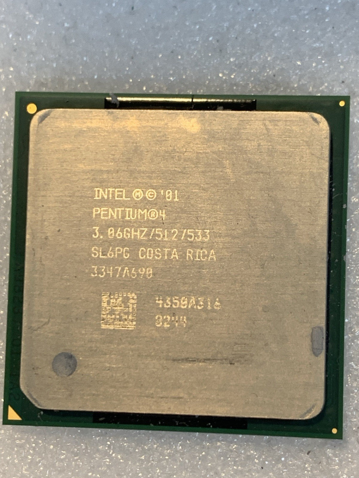 Intel Pentium 4 CPU SL6PG 3.06GHz 512KB 533MHz 478 CPU Processor