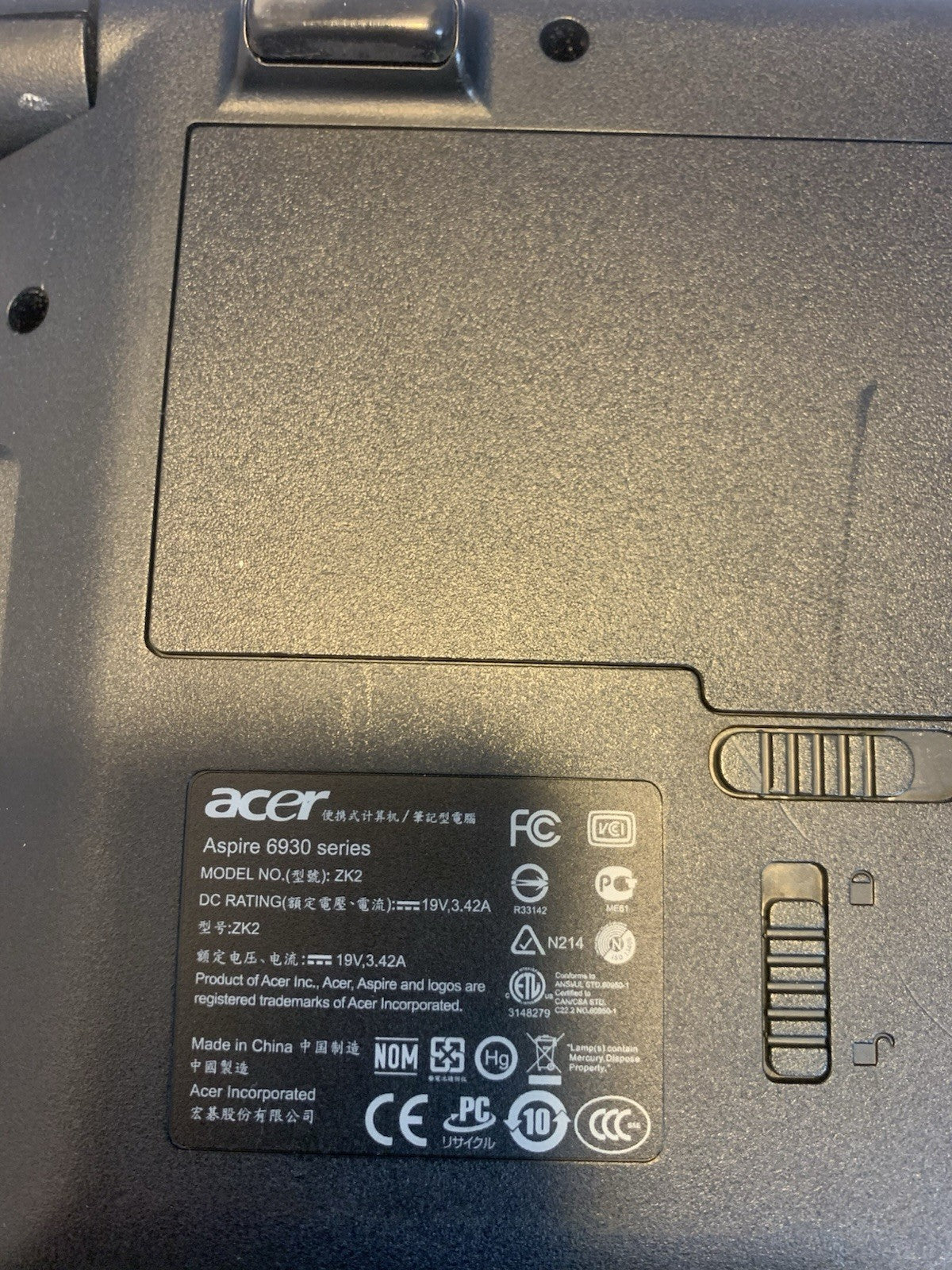 🔥 Acer Aspire 6930 16"  Laptop Dual Core 4Gb 320GB Hdmi Win 7 Home -Read