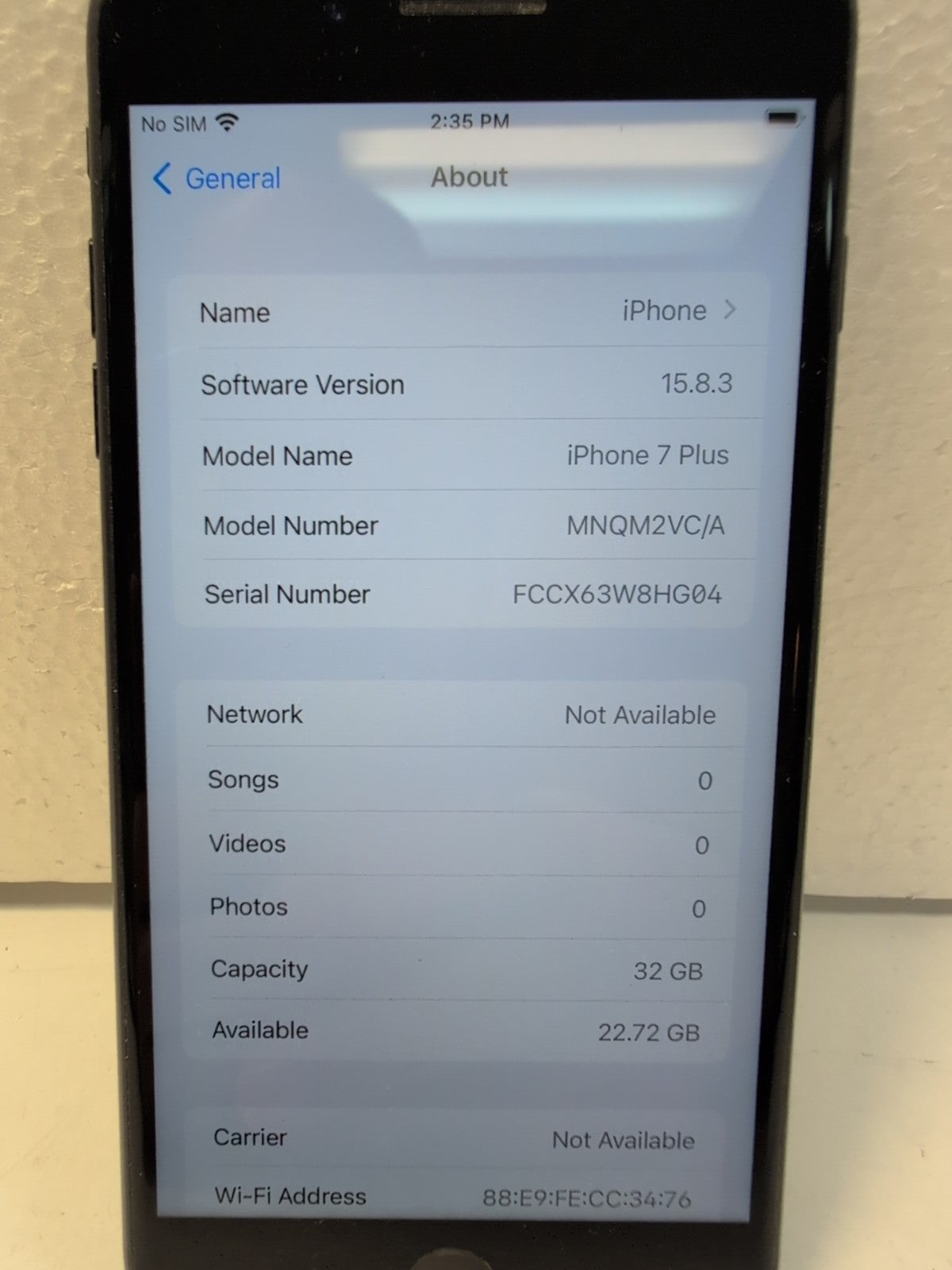 🔥NICE Apple iPhone 7 Plus A1784 32GB Smartphone Black Unlocked (Battery 89%) -