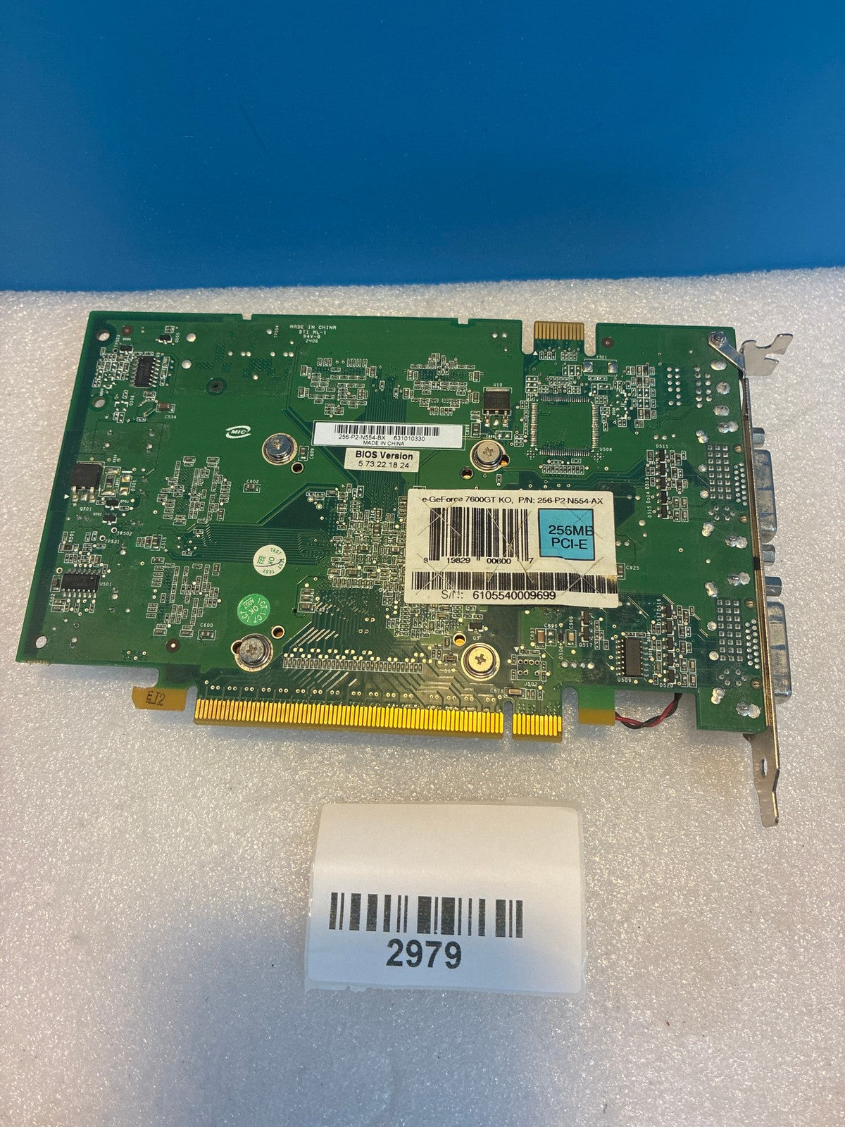 🔥 EVGA e-GeForce 7600GT KO 256-P2-N554-AX 256MB PCI-E Dual DVI Graphics Card