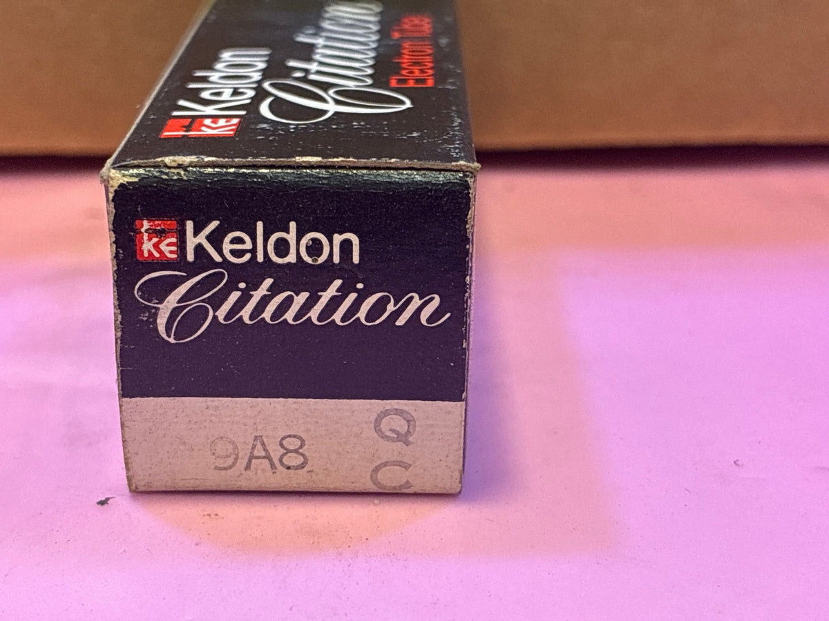 🔥 Keldon Citation 9A8 Electron Vacuum Tube in Original Box Vintage