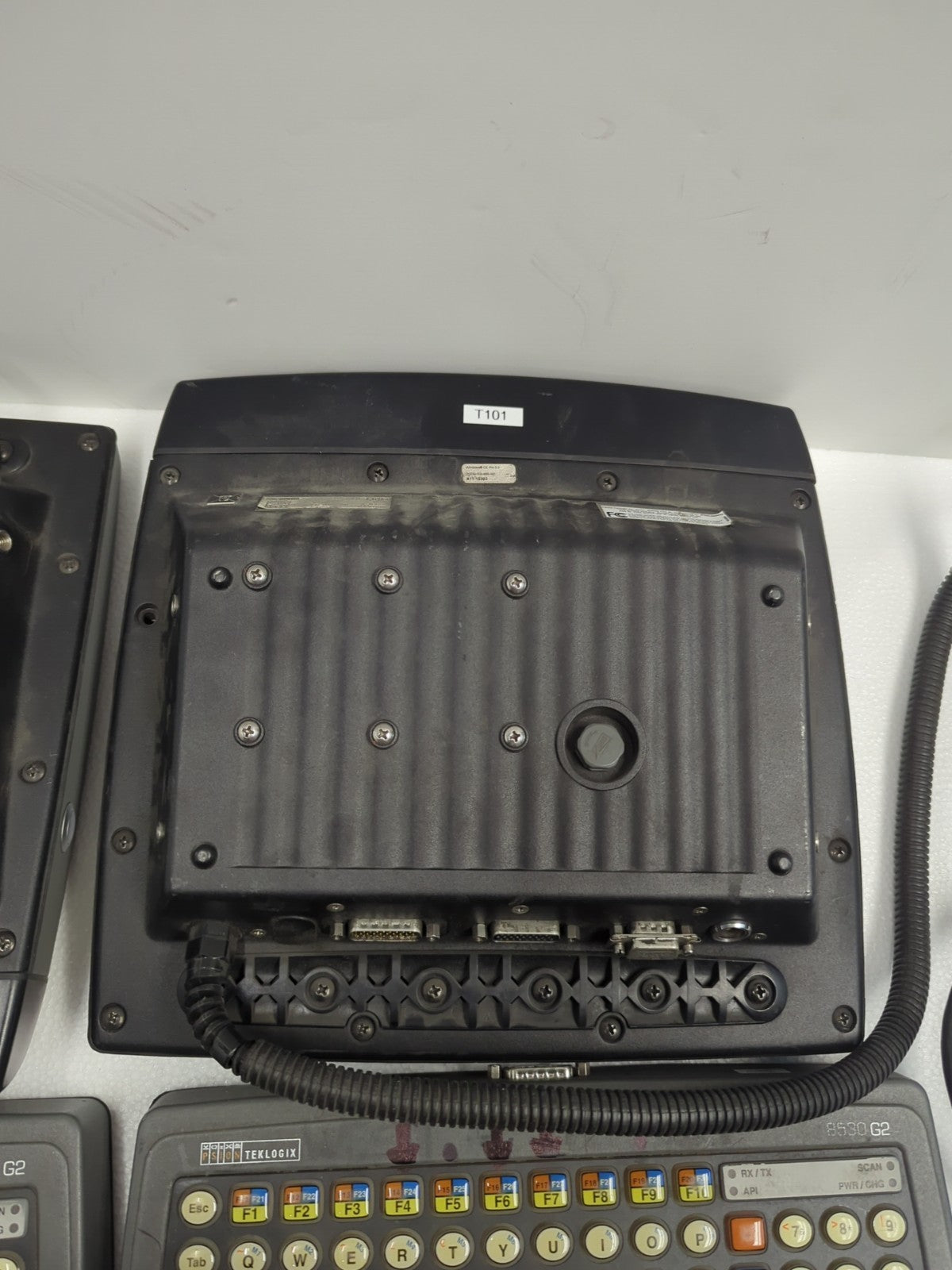 2x Psion Teklogix 8530 G2 Vehicle Mounted Computer w/ Keyboard + Cable (Read) -