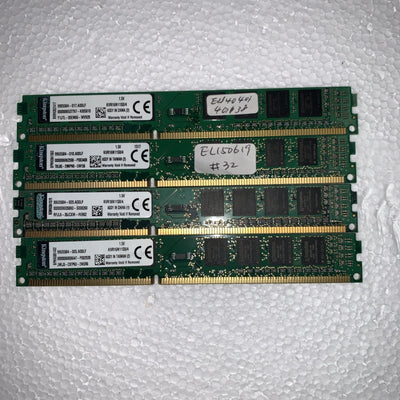 🔥 16GB =4 x 4GB Kingston DDR3 1600MHz PC3-12800 Desktop RAM 1.5V KVR16N11S8/4