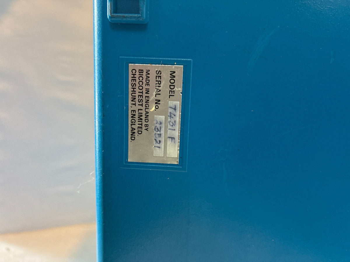 🔥 Biccotest T431F TDR Time Domain Reflectometer Cable Test Set England 7431F