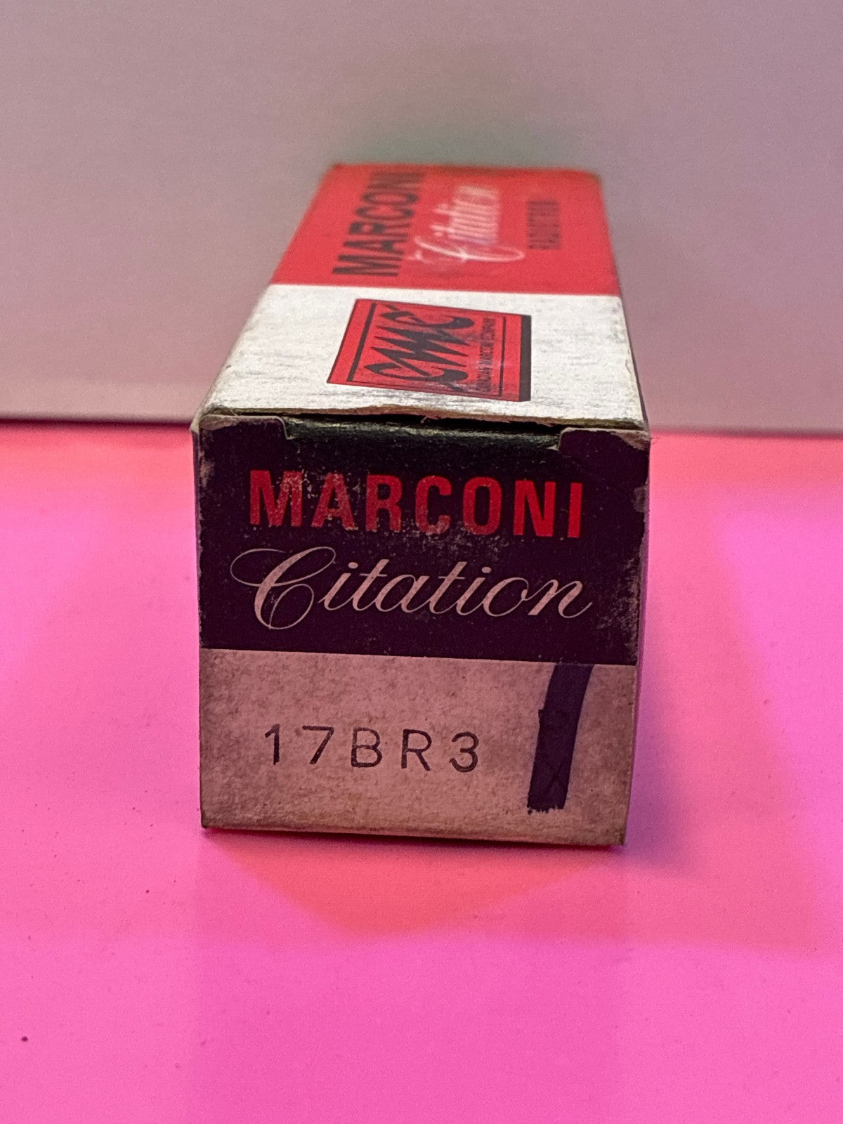 🔥 Marconi Citation 17BR3 Vacuum Tube NOS in Original Box Vintage Radio