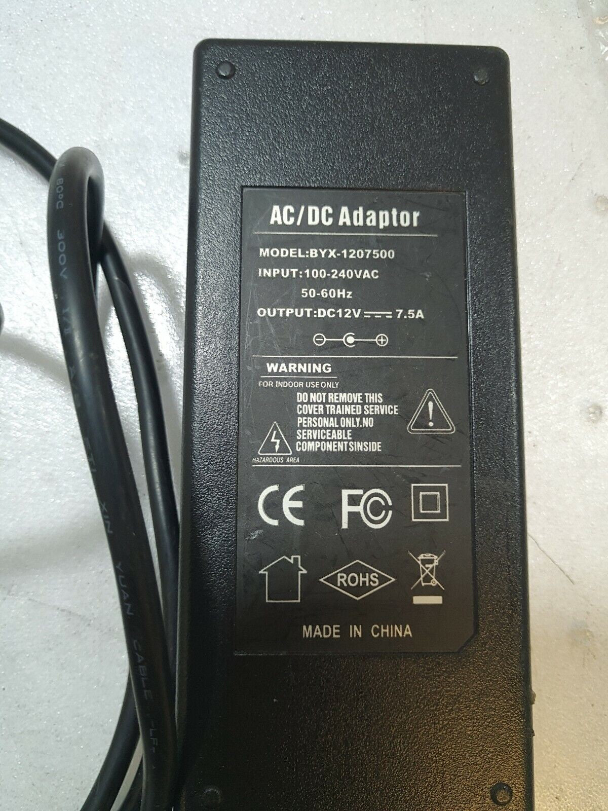 Universal DTU-1631 /DTU-2231 COMPATIBLE AC/DC 12V 7.5A Power Adapter BYX-1207500