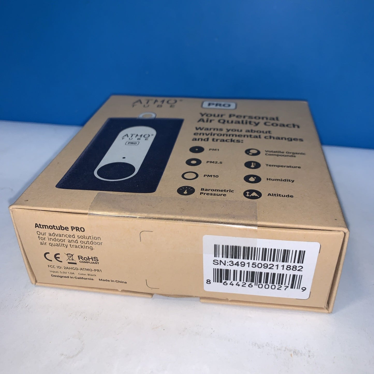Atmotube Pro Portable Air Quality Monitor