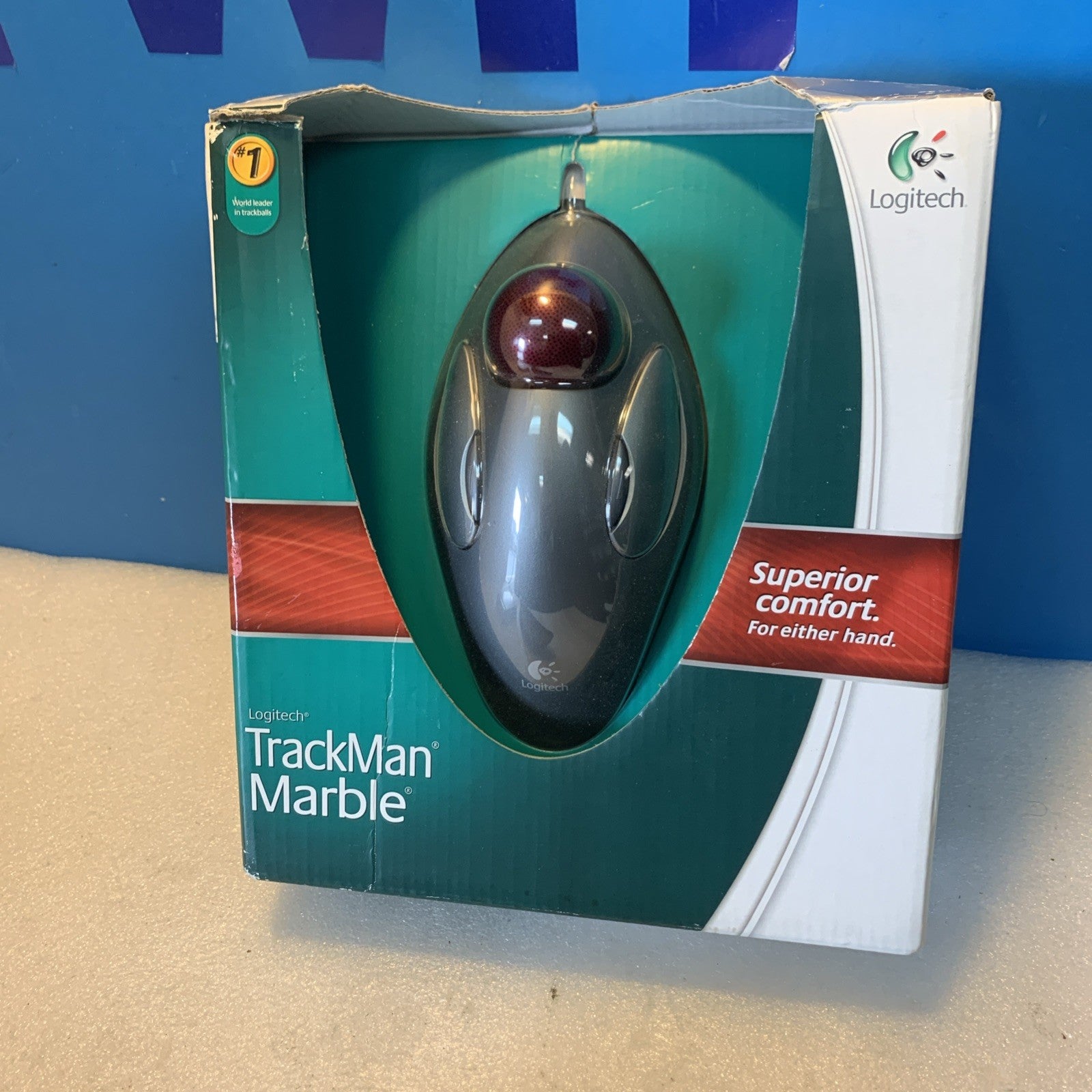 New 🔥 Logitech Trackman Marble Trackball Mouse  910-000806