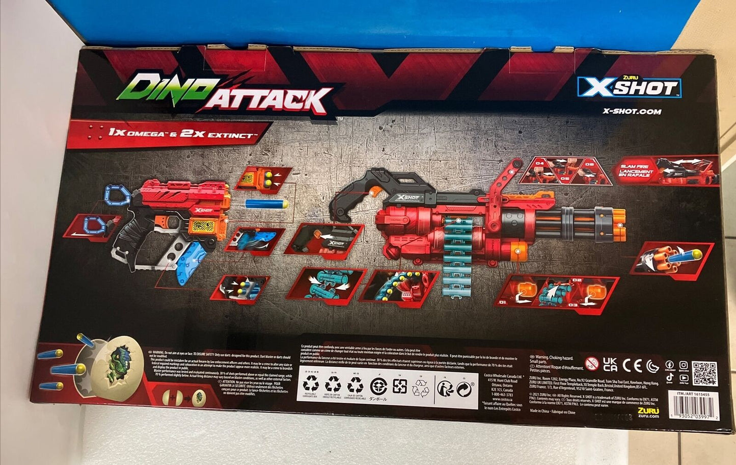 (New & Sealed) Zuru X-Shot Dino Attack Battle Pack 1615455 ~