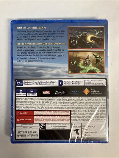 (New & Sealed) MARVEL Iron Man VR Video Game For Sony PlayStation 4 ~