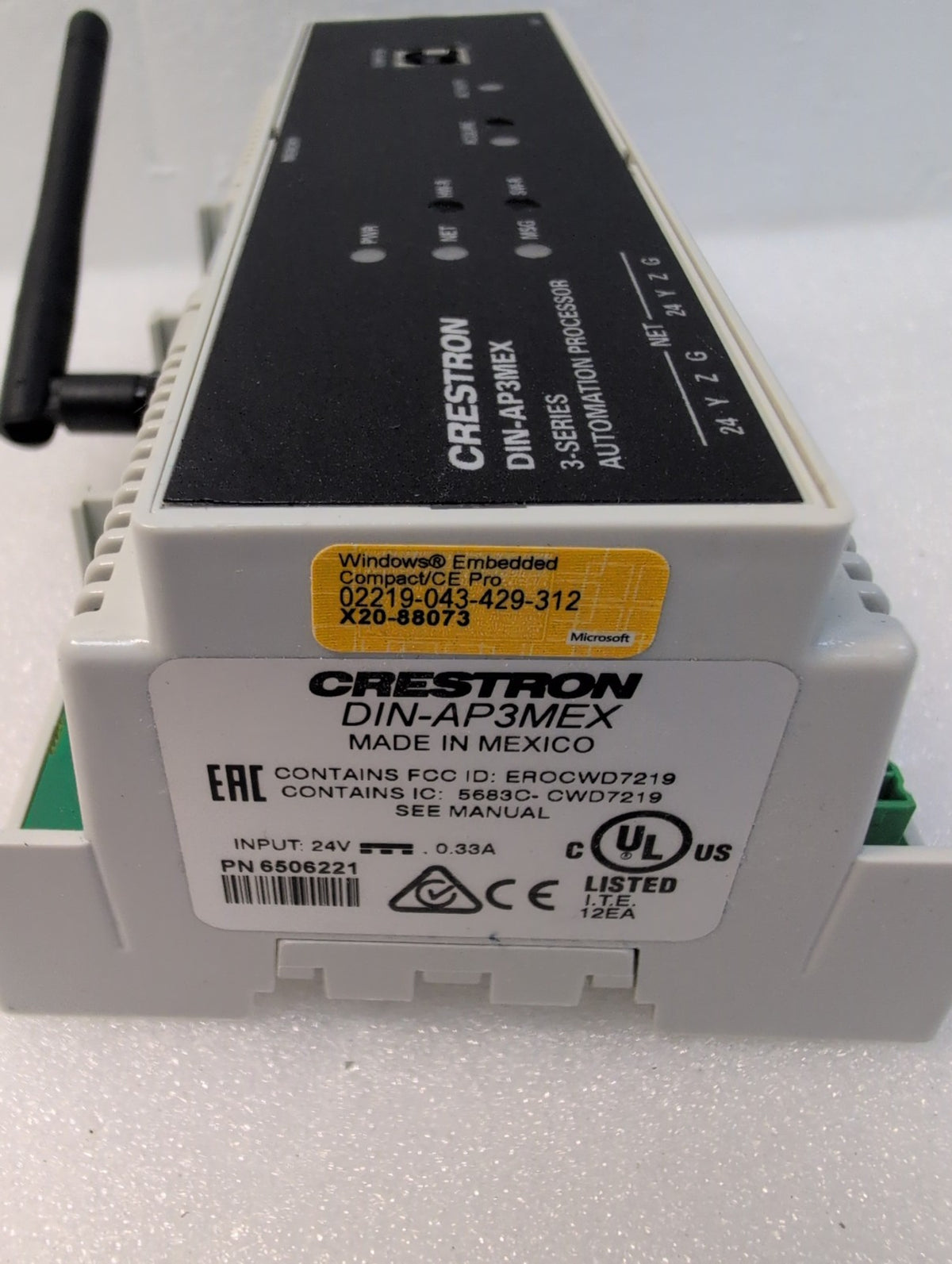 🎸 Crestron DIN-AP3MEX 3-Series Automation Processor DIN Rail Controller