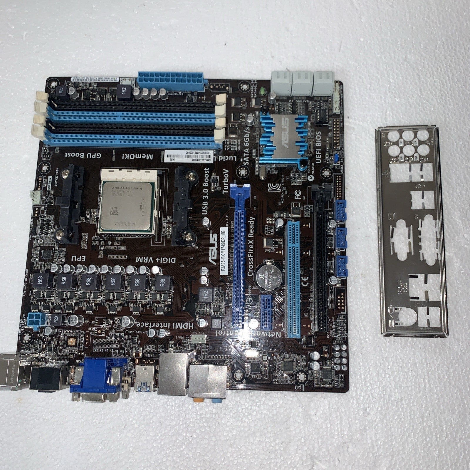 ASUS F2A85-M FM2 Motherboard + AMD A8-5500 Quad Core 3.2GHz APU Combo