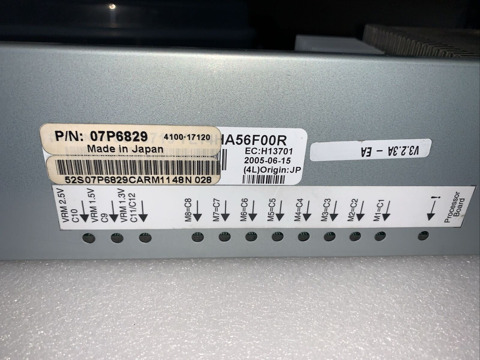 IBM 07P6829 2-Way Power5 CUoD Processor Card with RAM