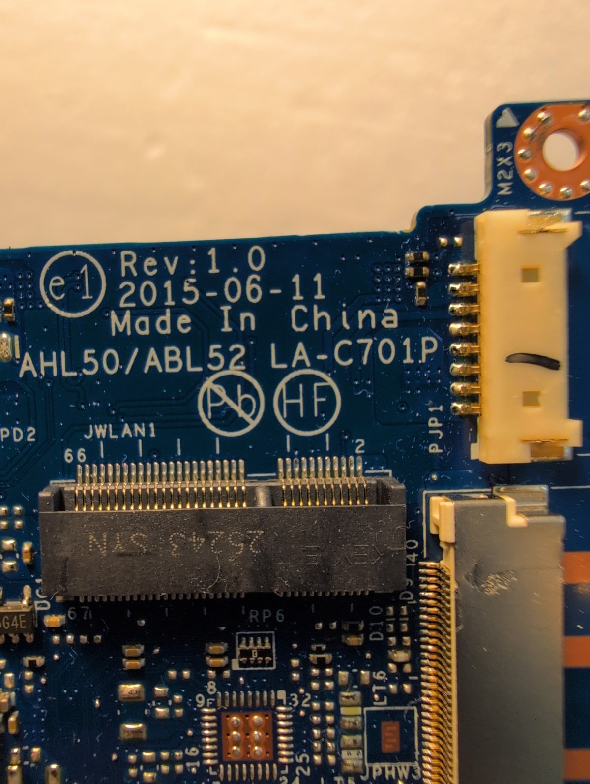 HP 15-ac048ca Laptop Motherboard LA-C701P SPS 815242-501 with i5-5300U -