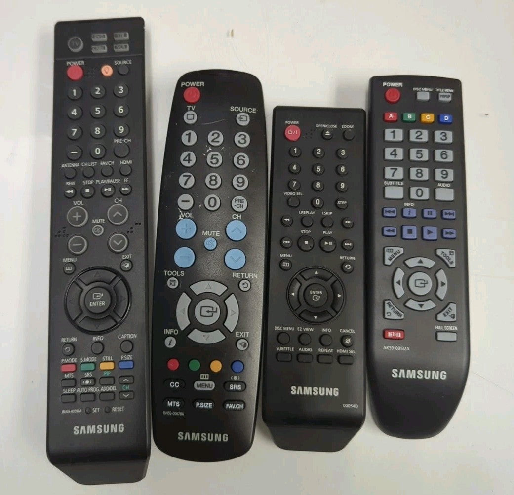 4x  Samsung TV remote control