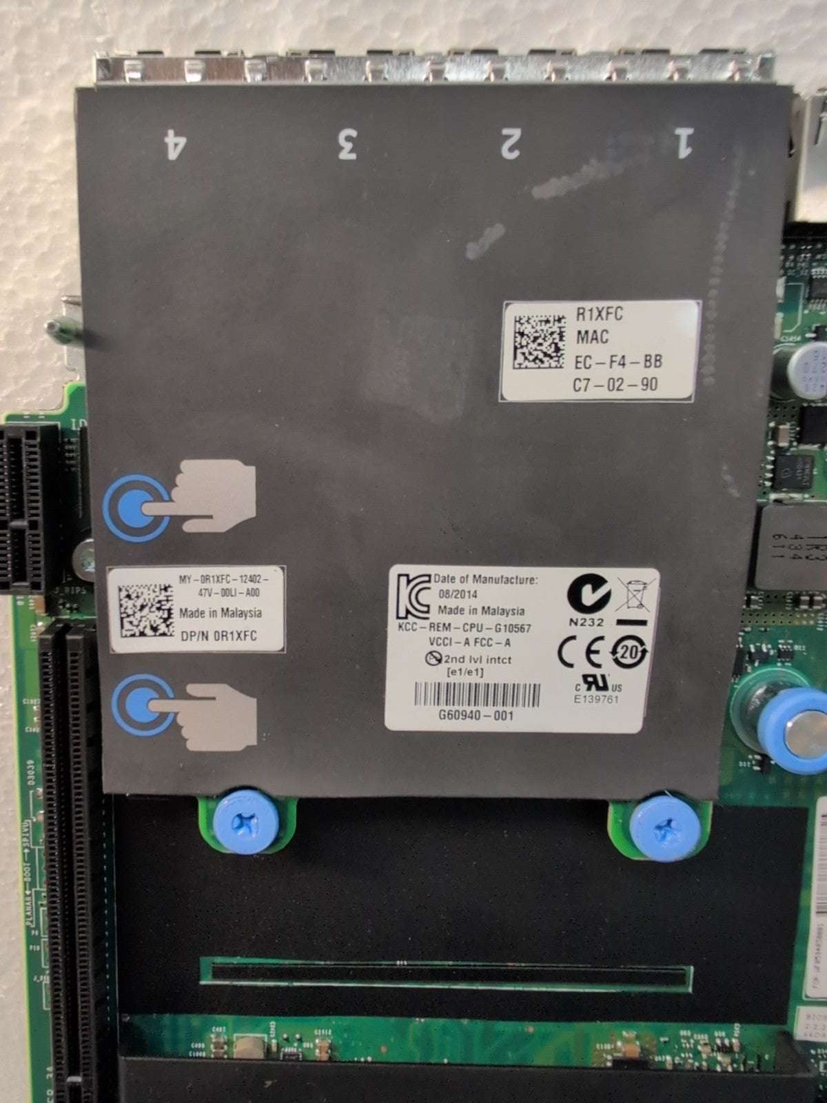 DELL 4T3JF XWDCF 46R5M PowerEdge R620 Server Motherboard With 2x E5-2680 V2 CPU-