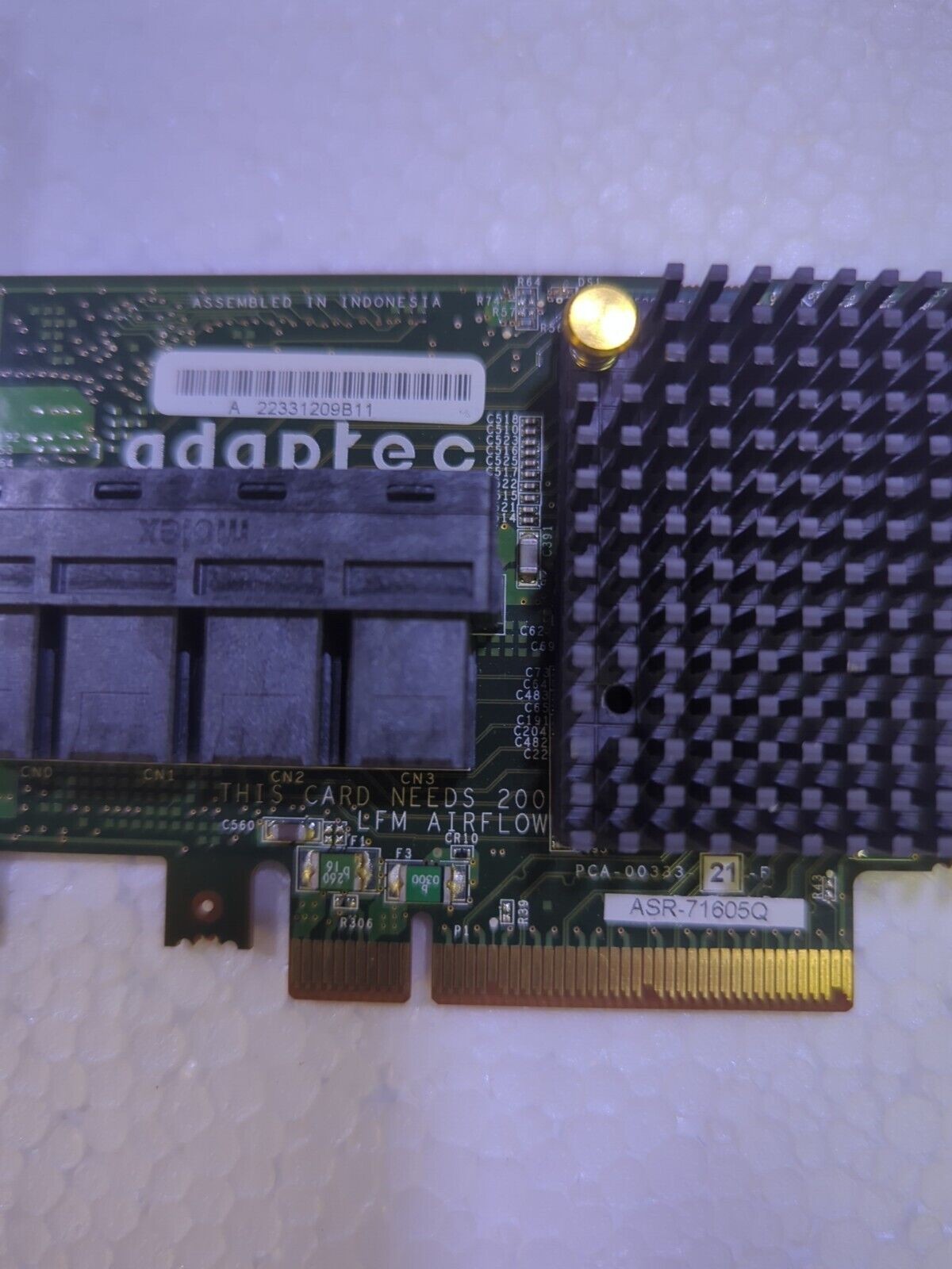 Adaptec ASR-71605Q 6GB/S 16 Port SAS/SATA RAID Storage Controller Card