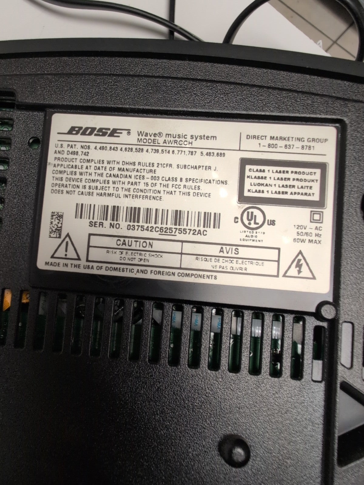BOSE Wave Music System Set (AWRCCH + Milti-CD Changer Accessory) - repair use