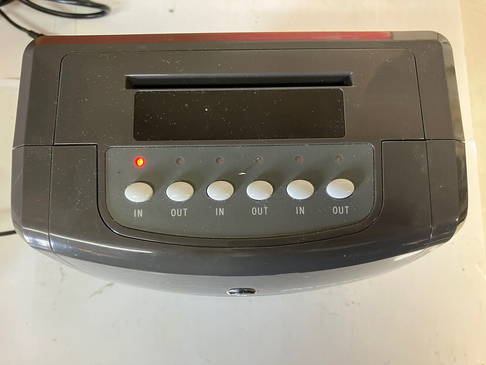 ~ Pyramid 2650 Card Punch 6 Column Auto Aligning Digital Time Clock (No Keys)