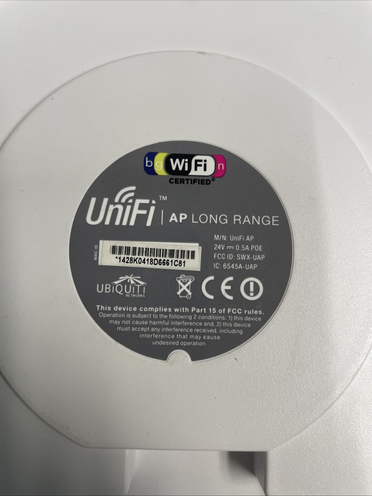 2X Ubiquiti Networks UniFi AP UAP SWX-UAP 6545A-UAP +