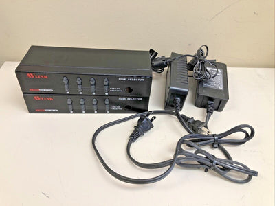1x AVlink HRM-2214F 4-Port HDMI Selector W/ Power Supply $