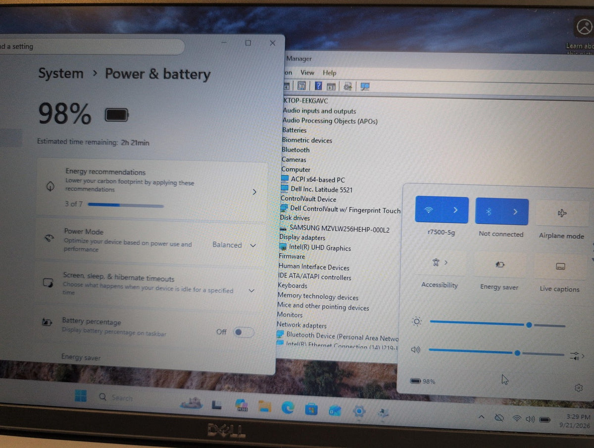 🎸 Dell Latitude 5521 15.6in Laptop i5-11500H 8GB RAM 256GB SSD Win11 Pro