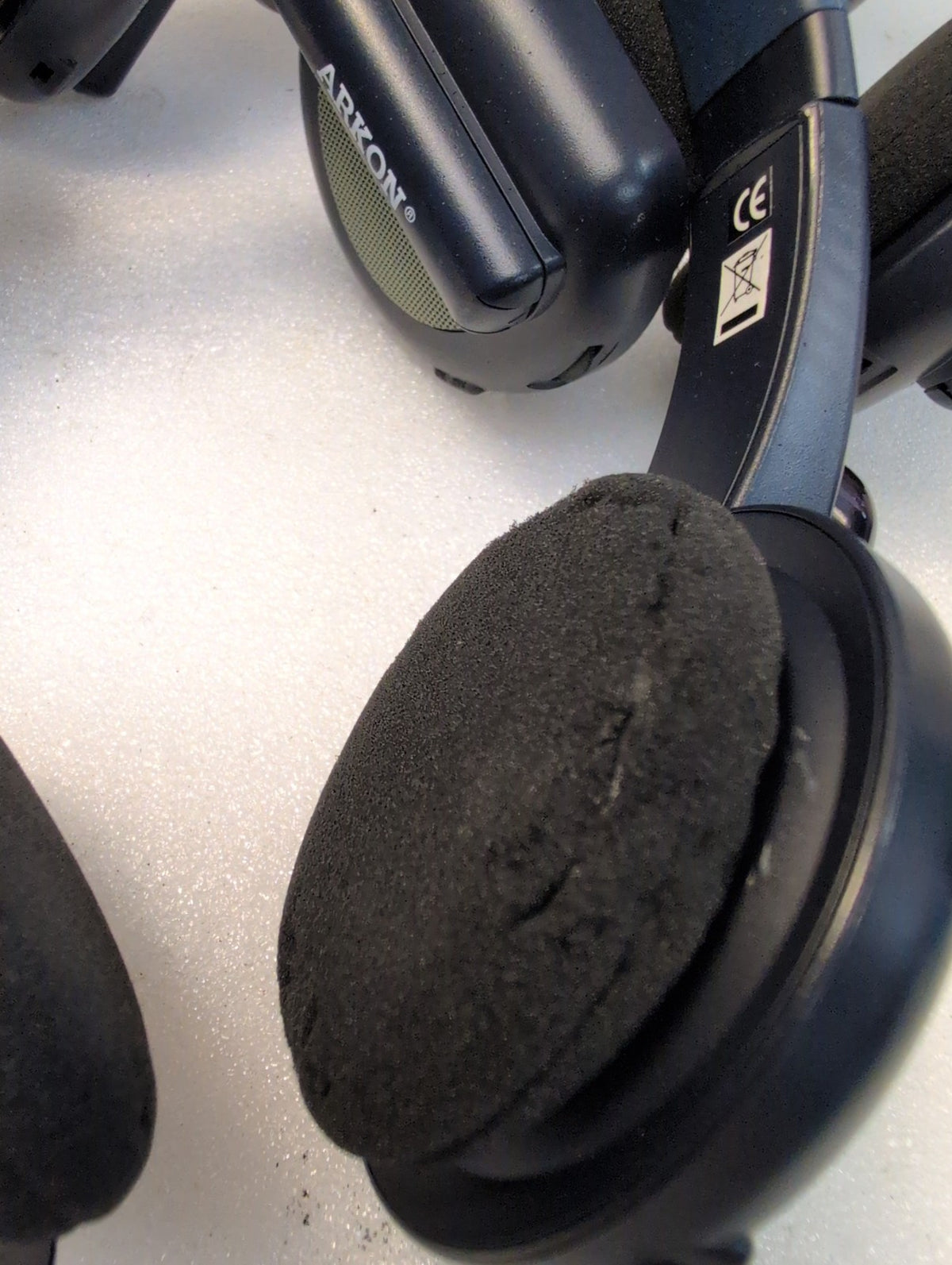 🎸 5x Arkon Wireless Over-Ear Headsets Black Navy (Foam Pads not good)