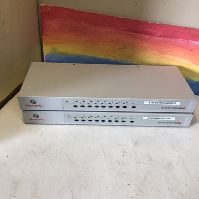 1x Avocent AutoView 400 8-Port KVM Switch tested