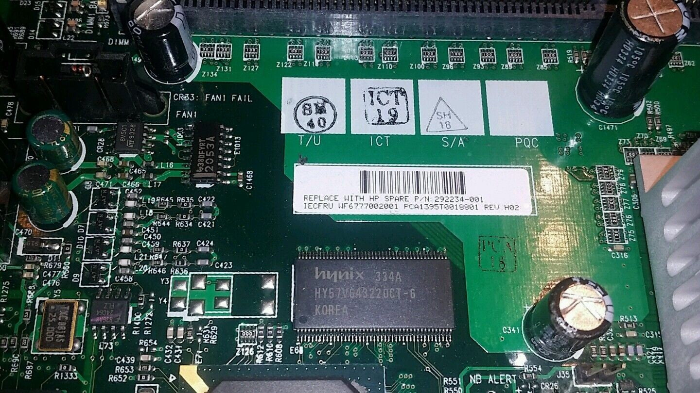 Hp server 292234-001 Mainboard Motherboard Dual Socket 604 w/ 2.4Ghz CPU @@@ 