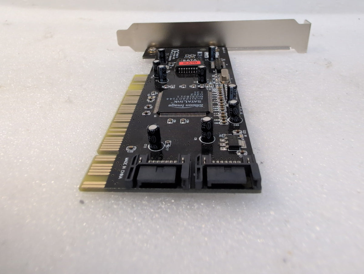 🎸 PowerData MM-SA3112-2R 2-Port PCI SATA RAID Controller Card SiI3112 Chipset