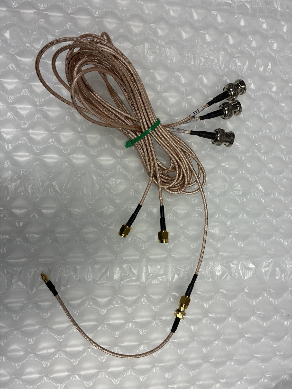 🔥 3x RF Coax Cable BNC Male to SMA/Bulkhead Test Lead RG316 Style