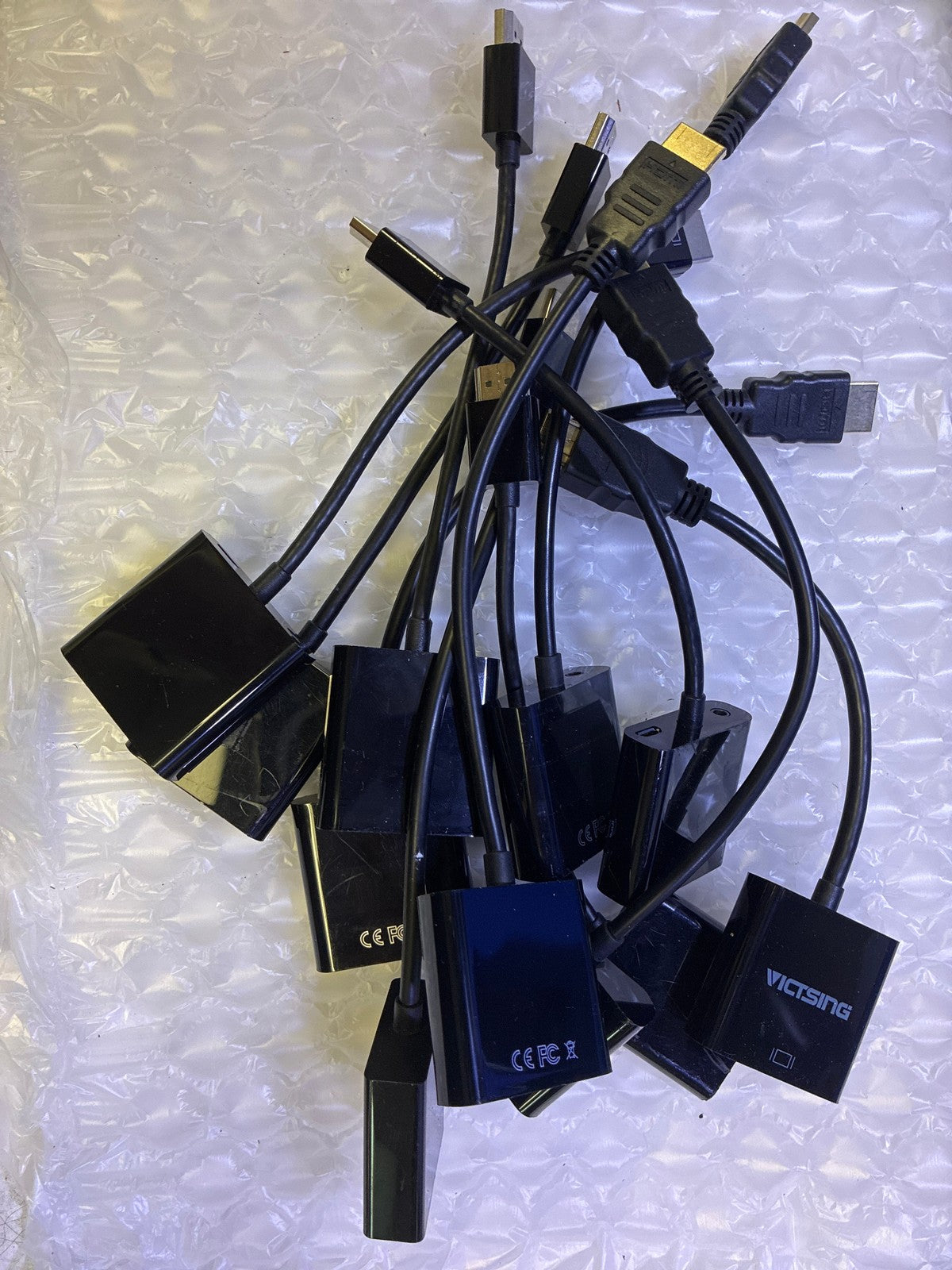 🔥 Lot of ~10 male HDMI to famale VGA Adapter Cables Mixed
