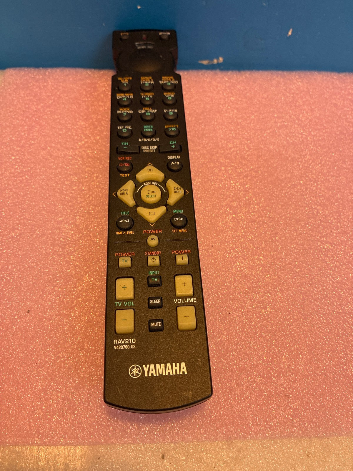 🔥 Yamaha RAV210 AV Receiver Remote Control V429760 Black