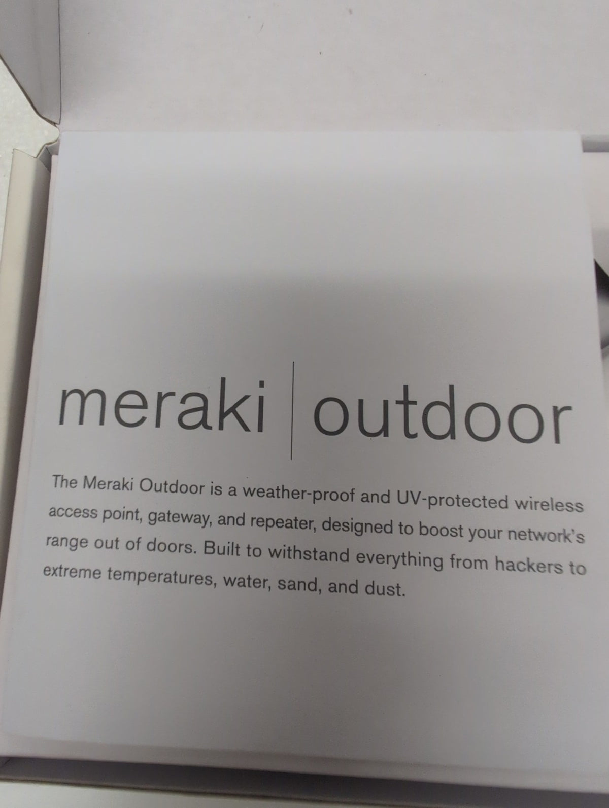 🎸 NEW Cisco Meraki XUS-03001 OD2-PRO-US Outdoor Wireless Mesh Repeater (READ)