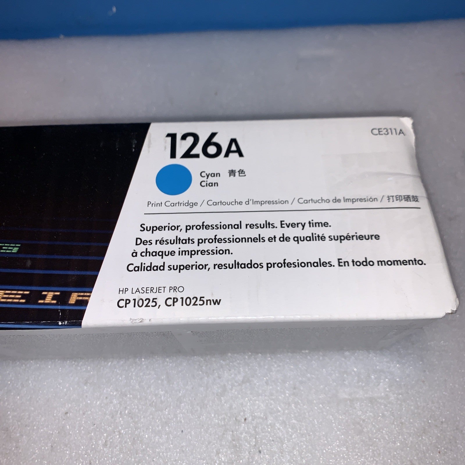 🔥 Original HP CE311A 126A Cyan Toner Cartridge Open Box