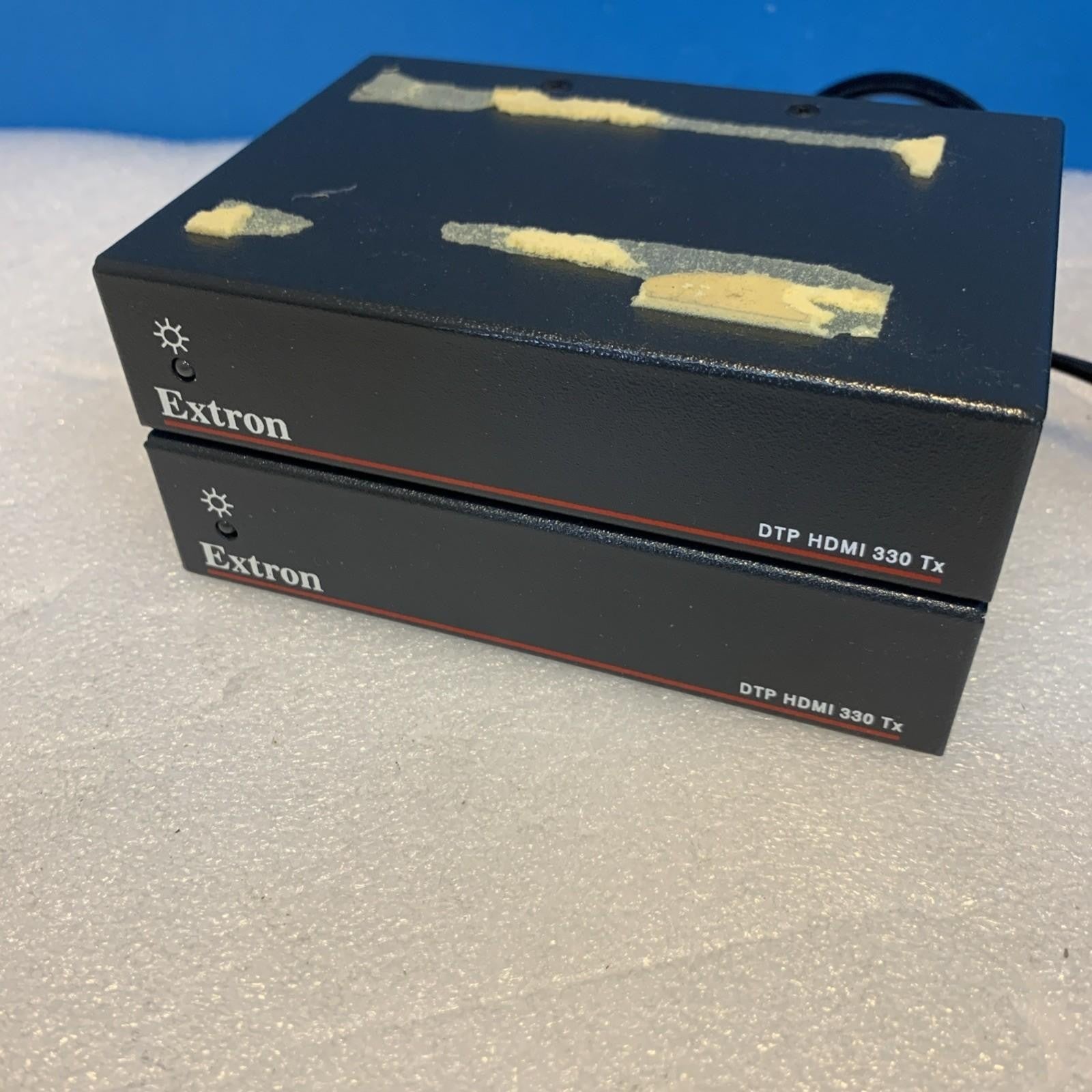 2x Extron DTP Transmitter DTP HDMI 330 Tx W/ one EXTRON POWER SUPPLY