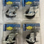 4x Shepherd Hardware Soft Rubber Swivel Caster 3" Inch 150 LB Capacity 9496 ~