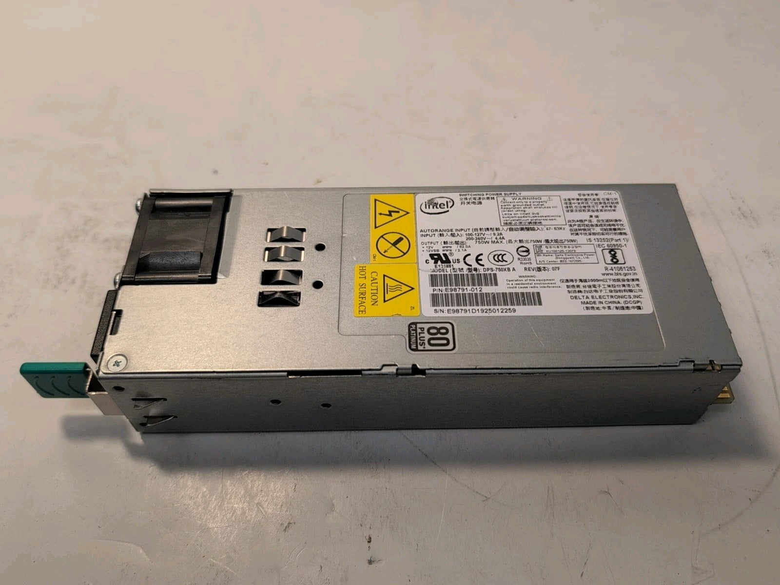 🔥  Intel Delta  E98791-012 DPS-750XB 750w Switching Power Supply -