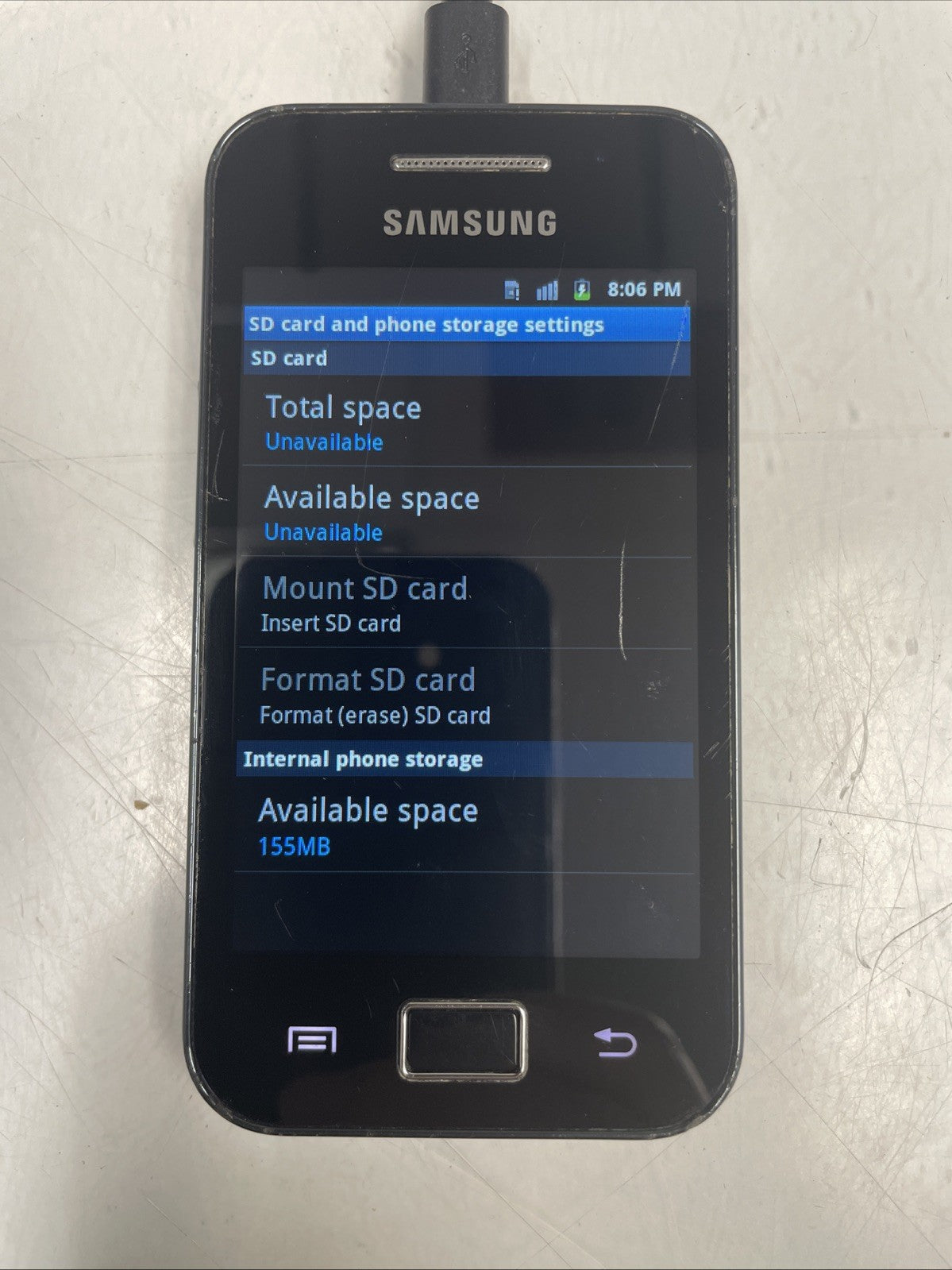 🔥 Galaxy Ace GT-S5830D 154M Smartphone Craked Screen Carrier:Telus +
