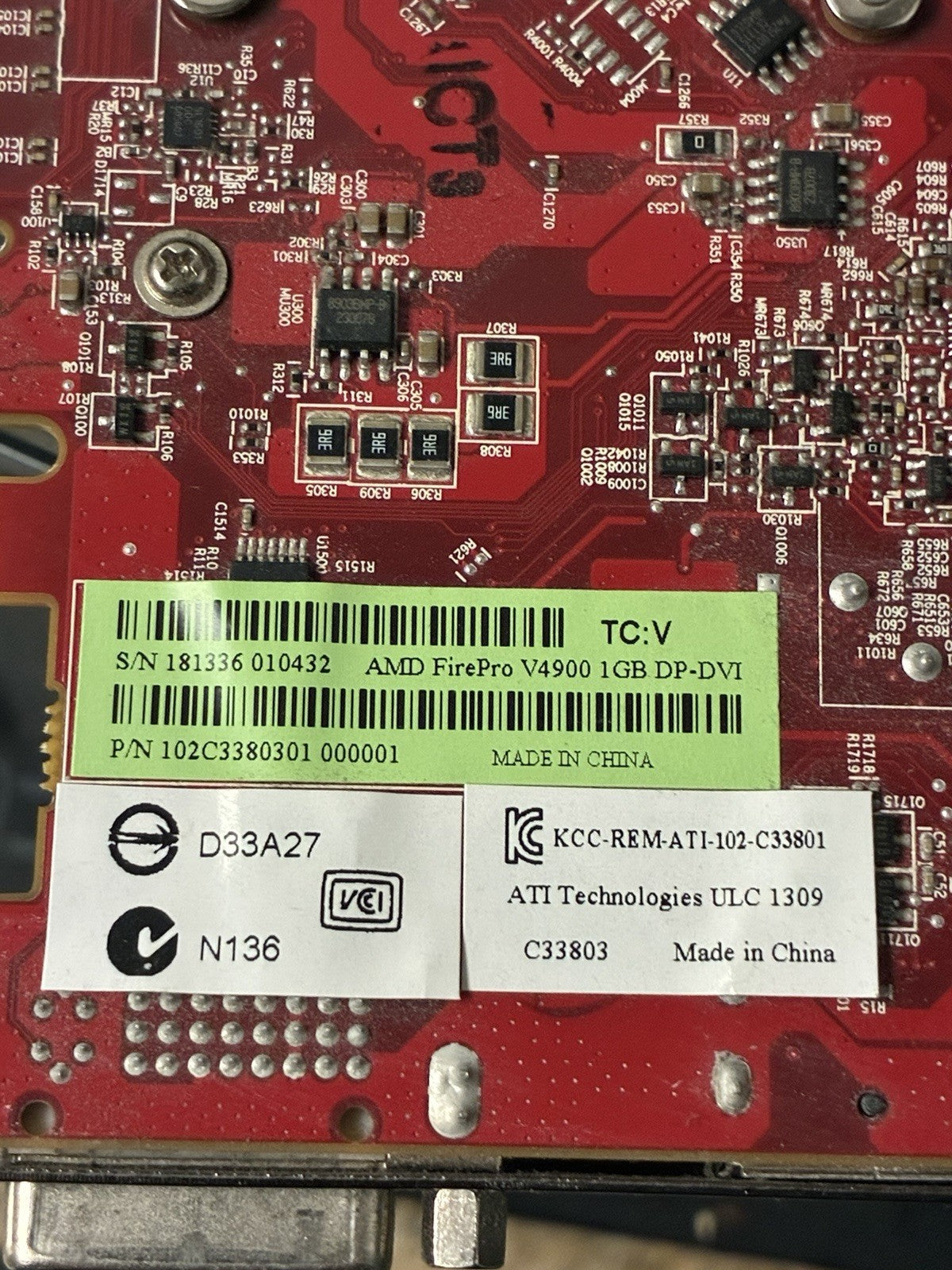 🔥AMD FirePro V4900 1GB GDDR5 Workstation Graphics Card Dual DP DVI 102C3380301