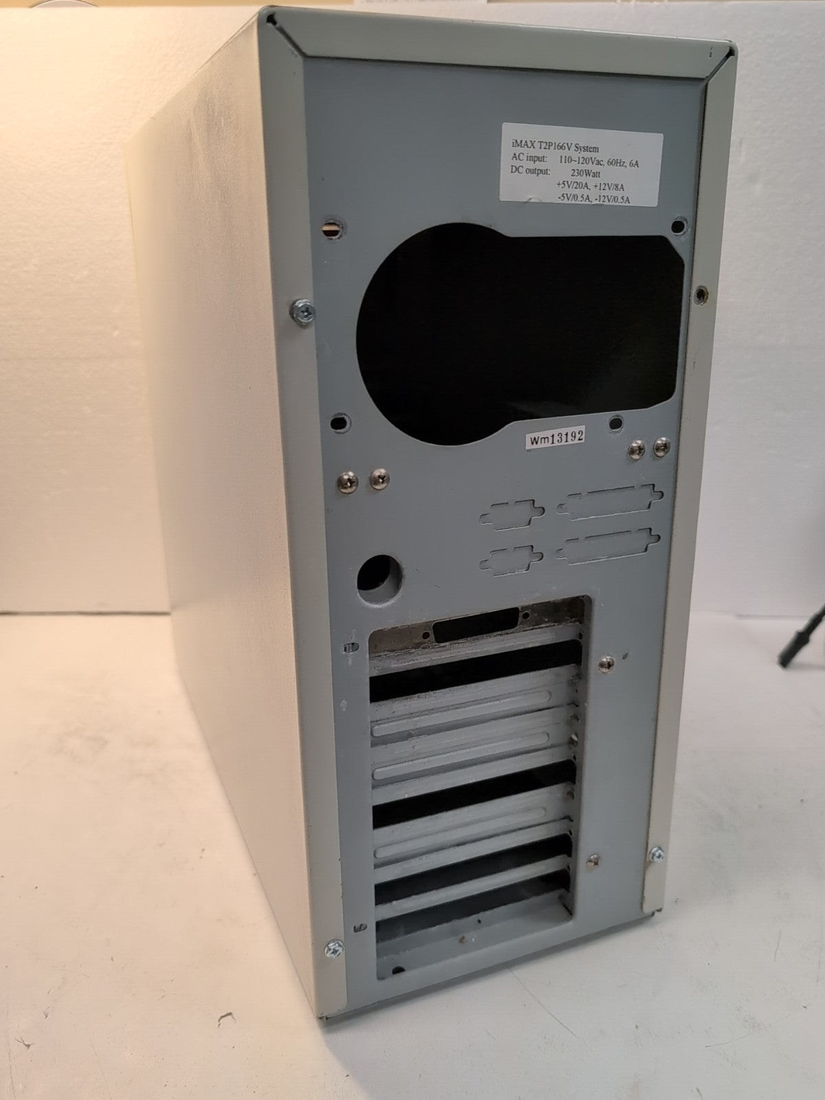 🔥 Vintage iMAX T2P166V AT Middle Tower Computer Case (For DIN-5 Keyboard ) -