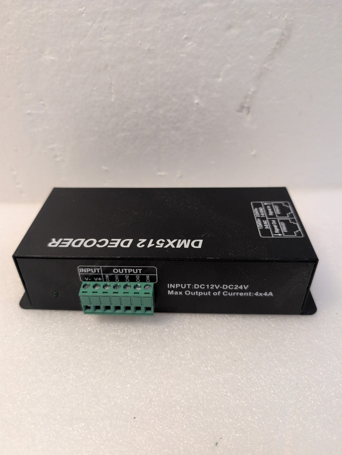 🎸 DMX512 4-Channel LED Decoder Controller DC12-24V XLR RJ45 DMX Stage