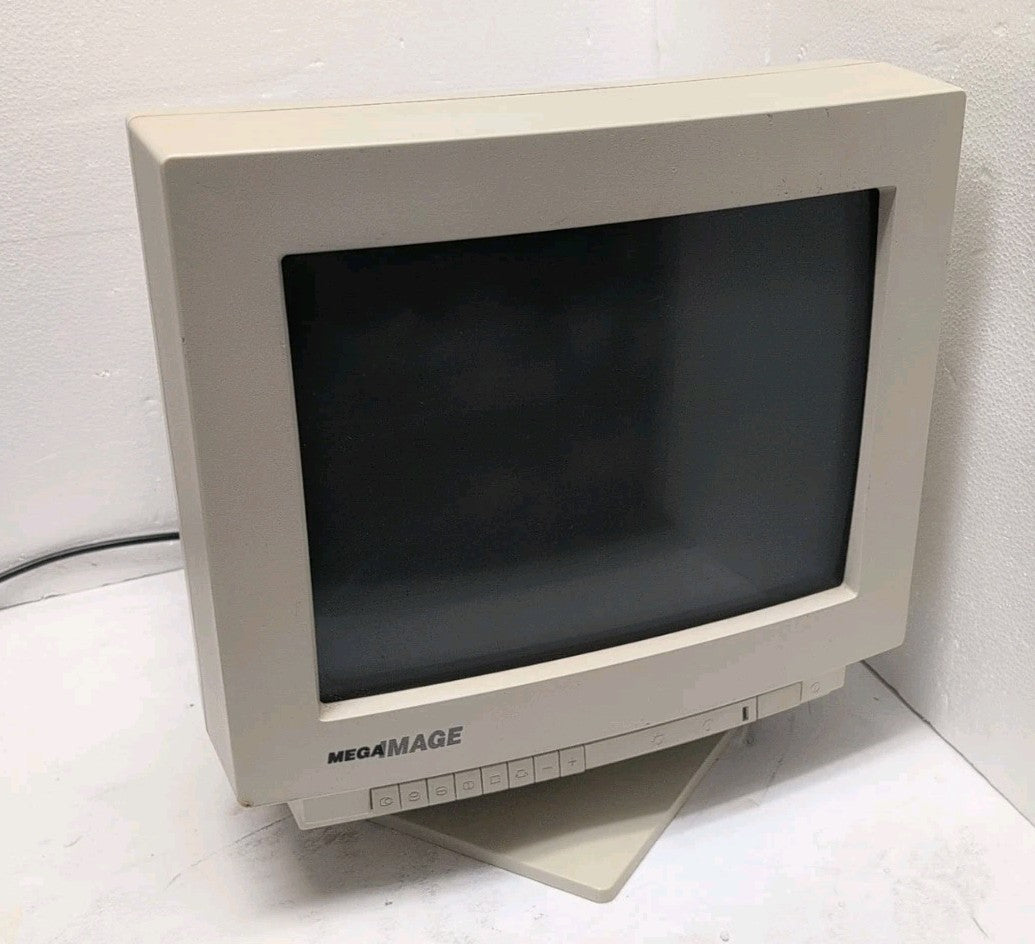 🔥 MEGA IMAGE S15MG 15" Color Display CRT Monitor (9 PIN Video PORT) -