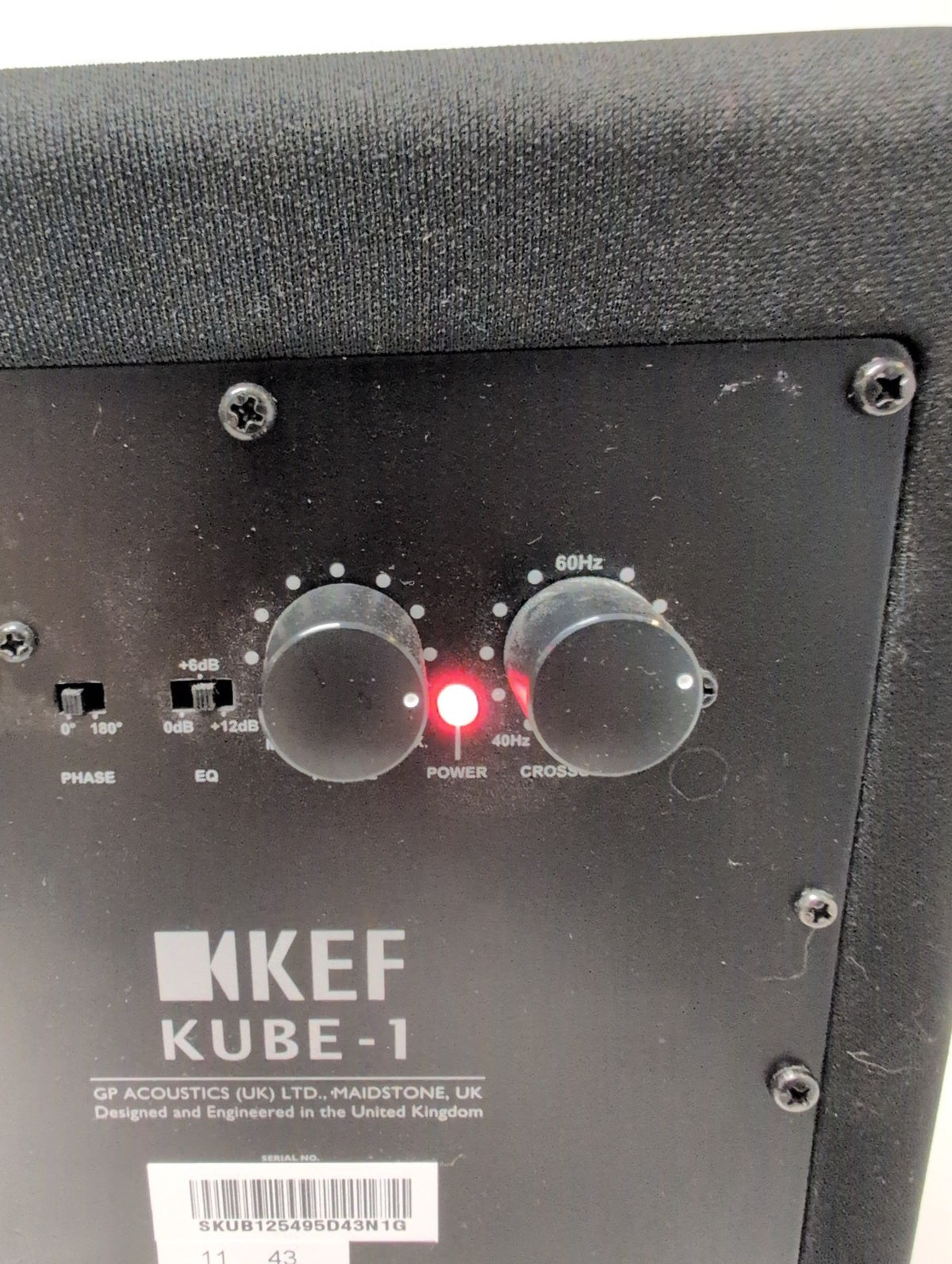 🎸 KEF Kube-1 Active 8" Powered Subwoofer Black Compact Home Theater Sub