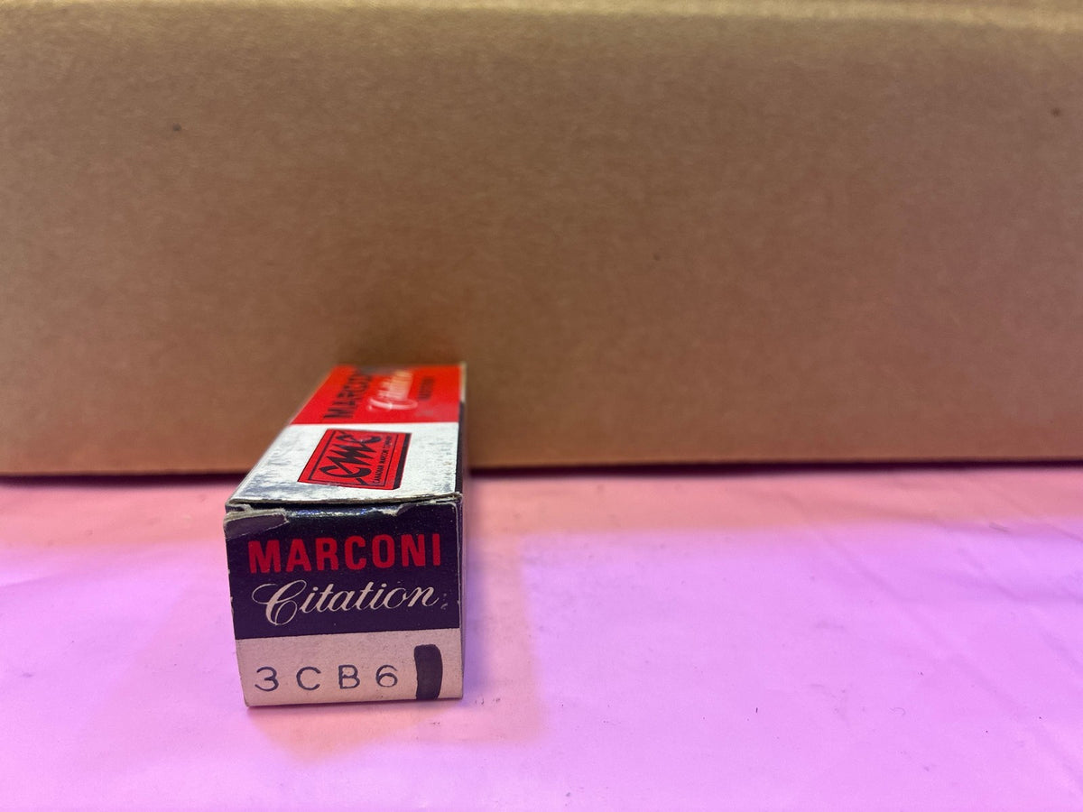 🔥 Marconi Citation 3CB6 Vacuum Tube - Vintage NOS in Original Box