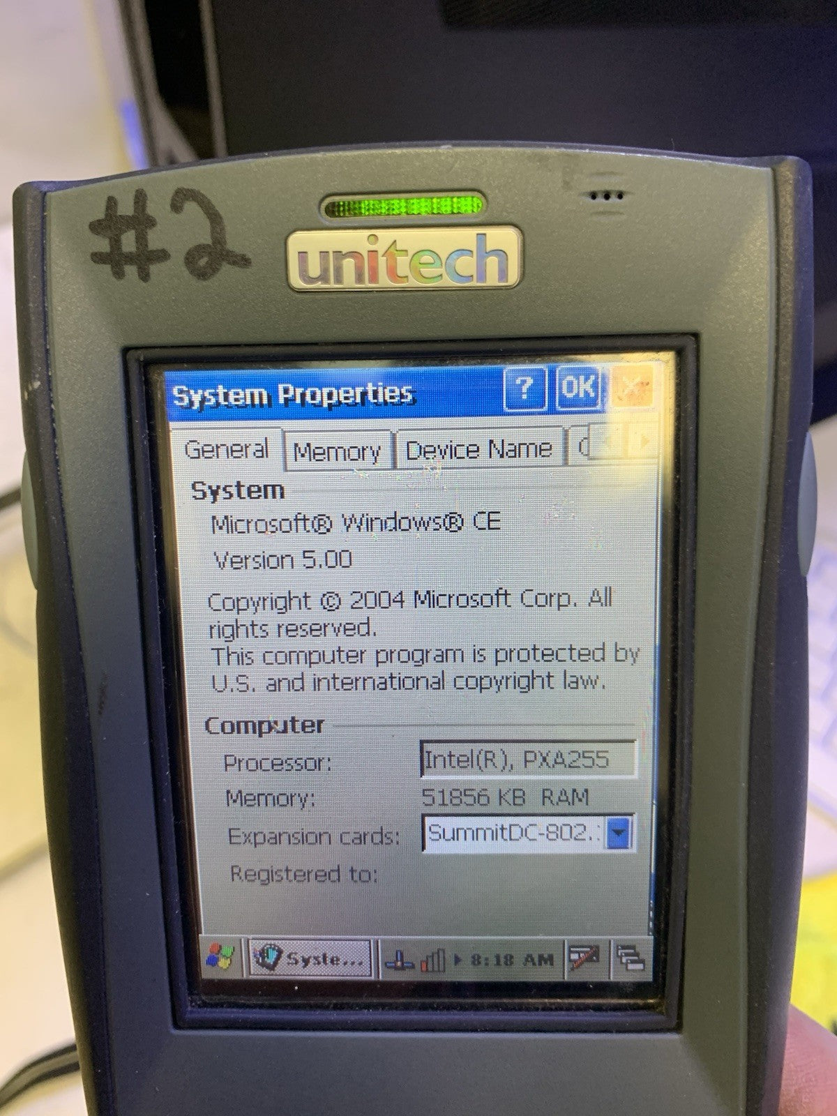 🔥 Unitech PA967 Data Collection Terminal  (dead battery) + charger