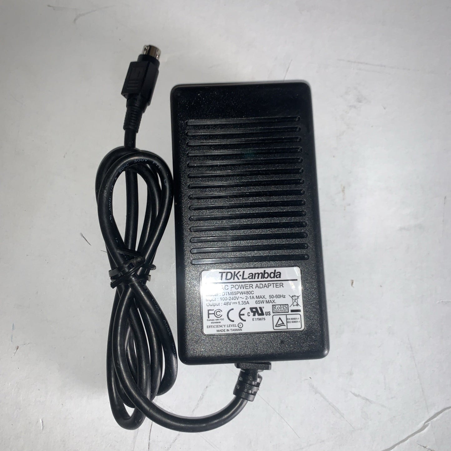 TDK-Lambda DTM65PW480C 48V 1.35A 65W AC Power Adapter Medical Grade PSU