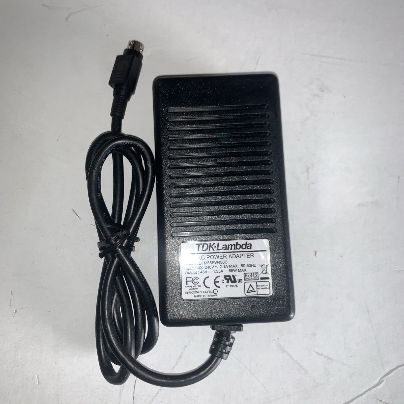 TDK-Lambda DTM65PW480C 48V 1.35A 65W AC Power Adapter Medical Grade PSU